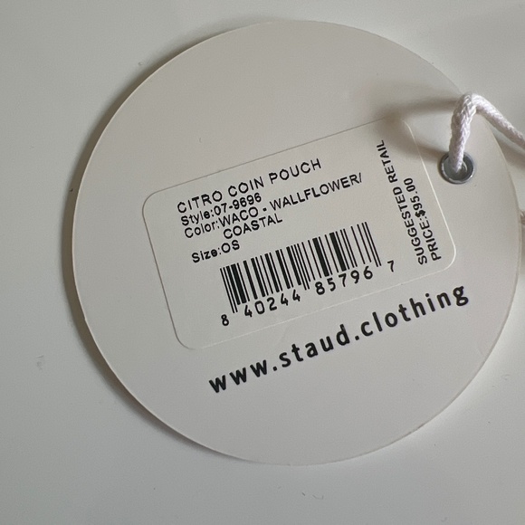 2022 STAUD Lemon Coin Pouch NWT - Picture 2 of 3